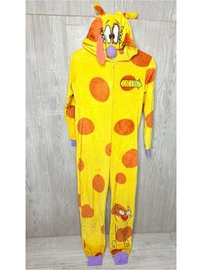 Nickelodeon 2018 cat dog retro jumper zip front Halloween costume cosplay sm